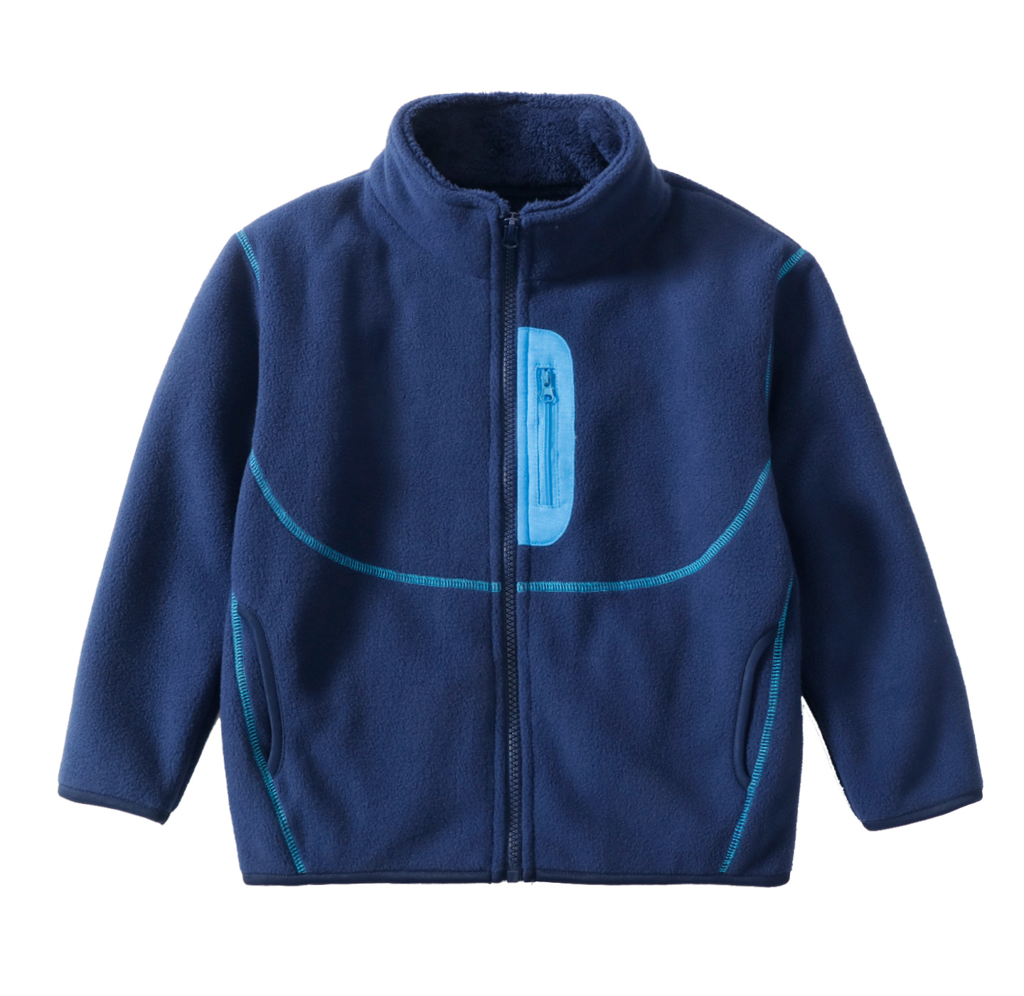 Toddler Boy Winter Fleece Jacket - Boys Girls Kids Double Sided Fleece