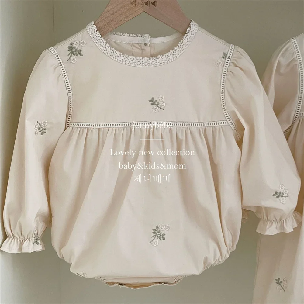 Baby Girls Embroidered Floral  - Newborn Baby Girl Romper Floral review and price