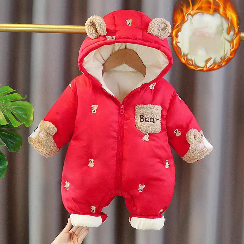 Winter Newborn Baby Romper Thi - Cotton Baby Onesies Zipper review and price