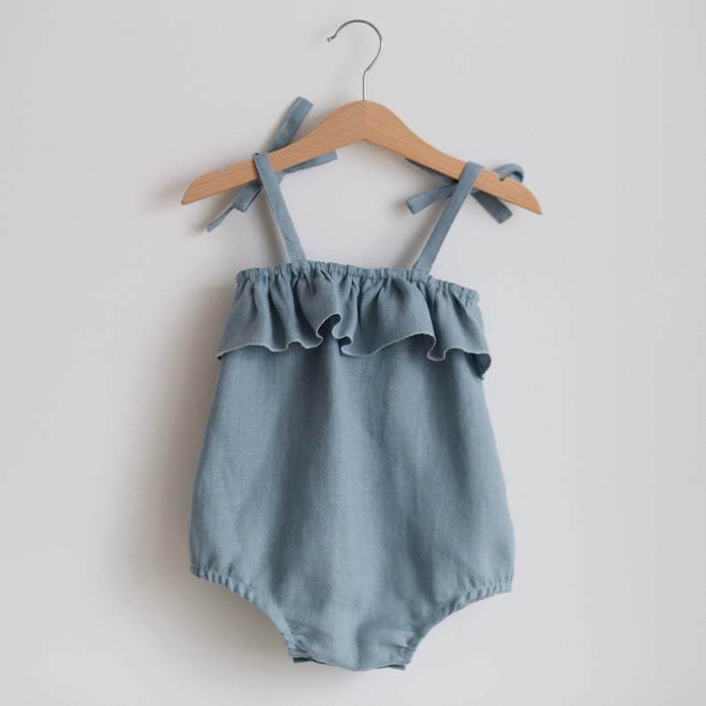 Summer Baby Girl Clothes Rompe - Baby Summer Linen Sleeveless Jumpsuit review and price