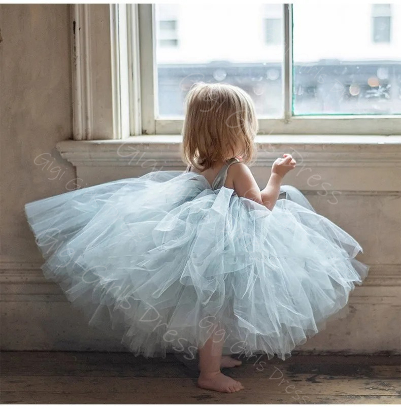 Blue Flower Girl Dress for Wed - Toddler Girl Tulle Party Dress review and price