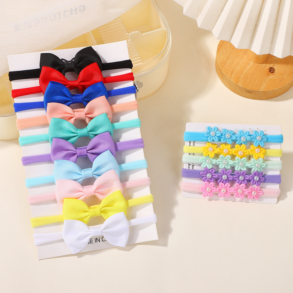 15Pcs Ribbon Bowknot Elastic H - Baby Gear review and price