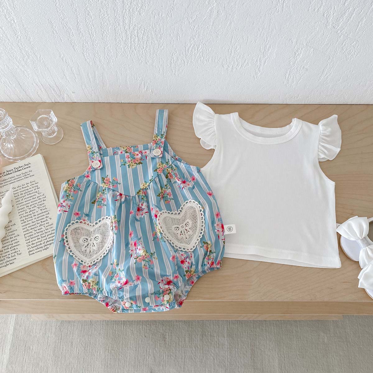 2PCS Newborn Clothes Baby Girl - Newborn Baby Girl Romper Floral review and price