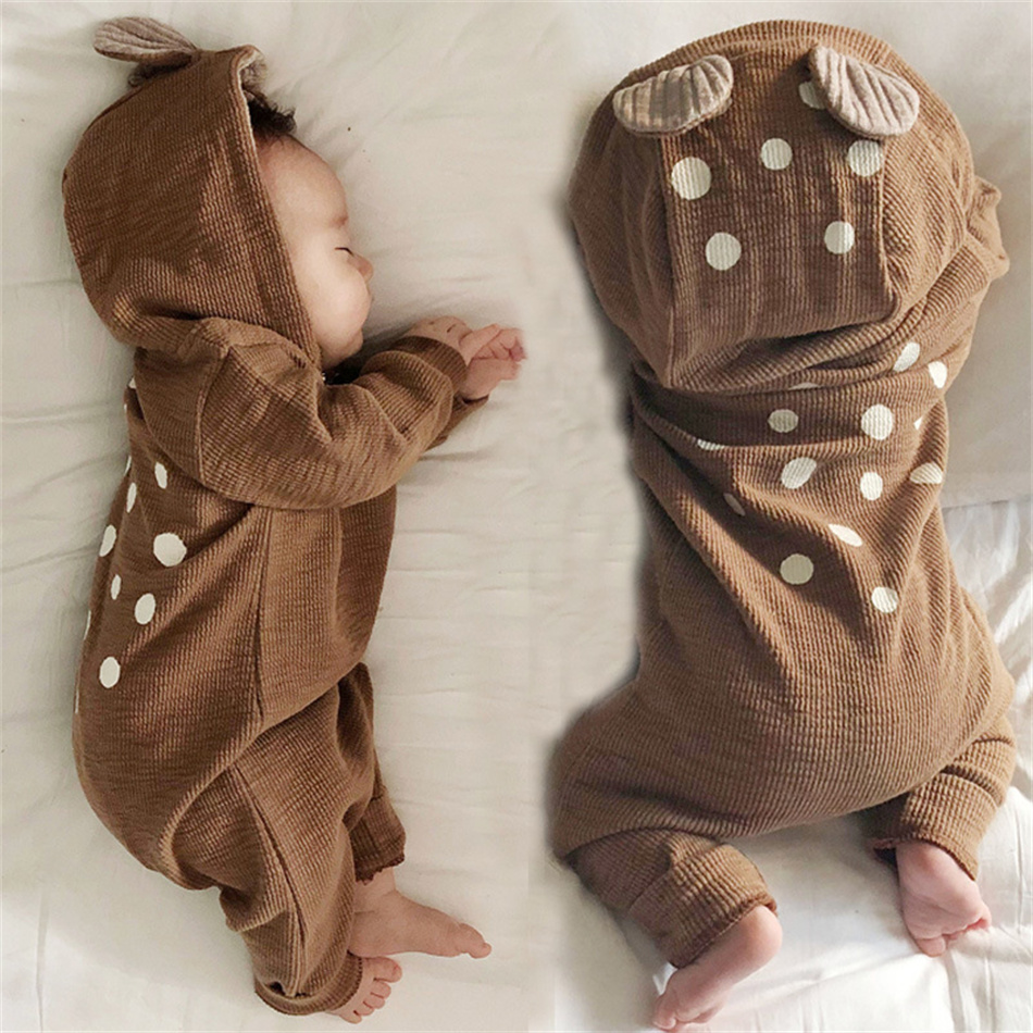 Spring Autumn Unisex Baby Cute - Cotton Baby Onesies Zipper review and price