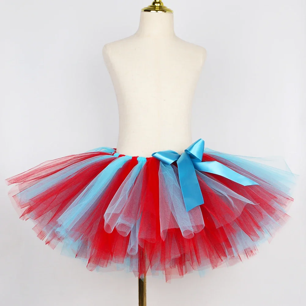 Red Blue Striped Thing Costume - Toddler Girl Tulle Party Dress review and price