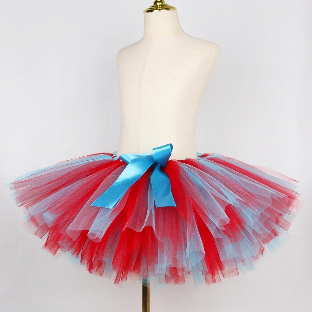 Red Blue Striped Thing Costume - Toddler Girl Tulle Party Dress review and price
