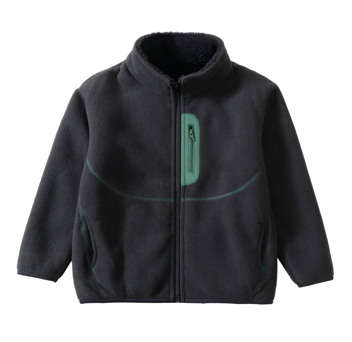 Boys Girls Kids Double Sided F - Toddler Boy Winter Fleece Jacket review and price
