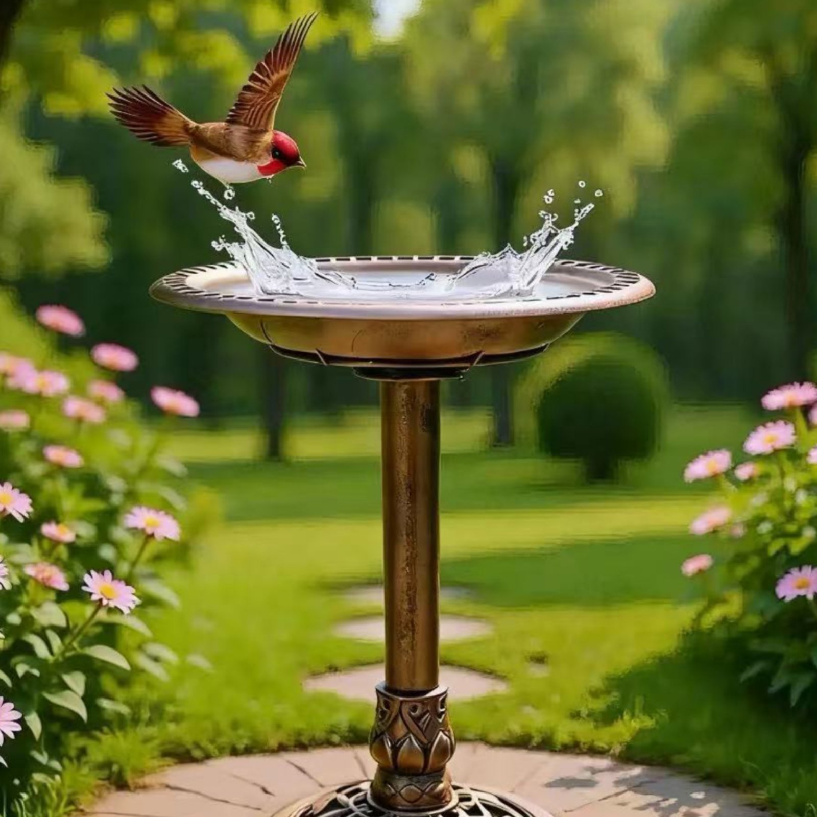 Bird Bath Bowl with Ground Sta - Feeding review and price