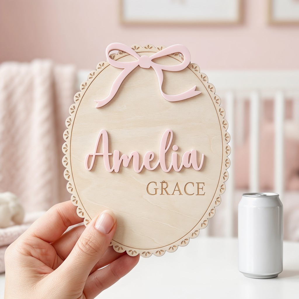 1Pc Custom Bow Lace Edge Baby  - Nursery review and price