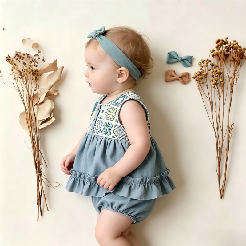 Fashion Newborn Baby Girl Boy  - Baby Summer Linen Sleeveless Jumpsuit review and price