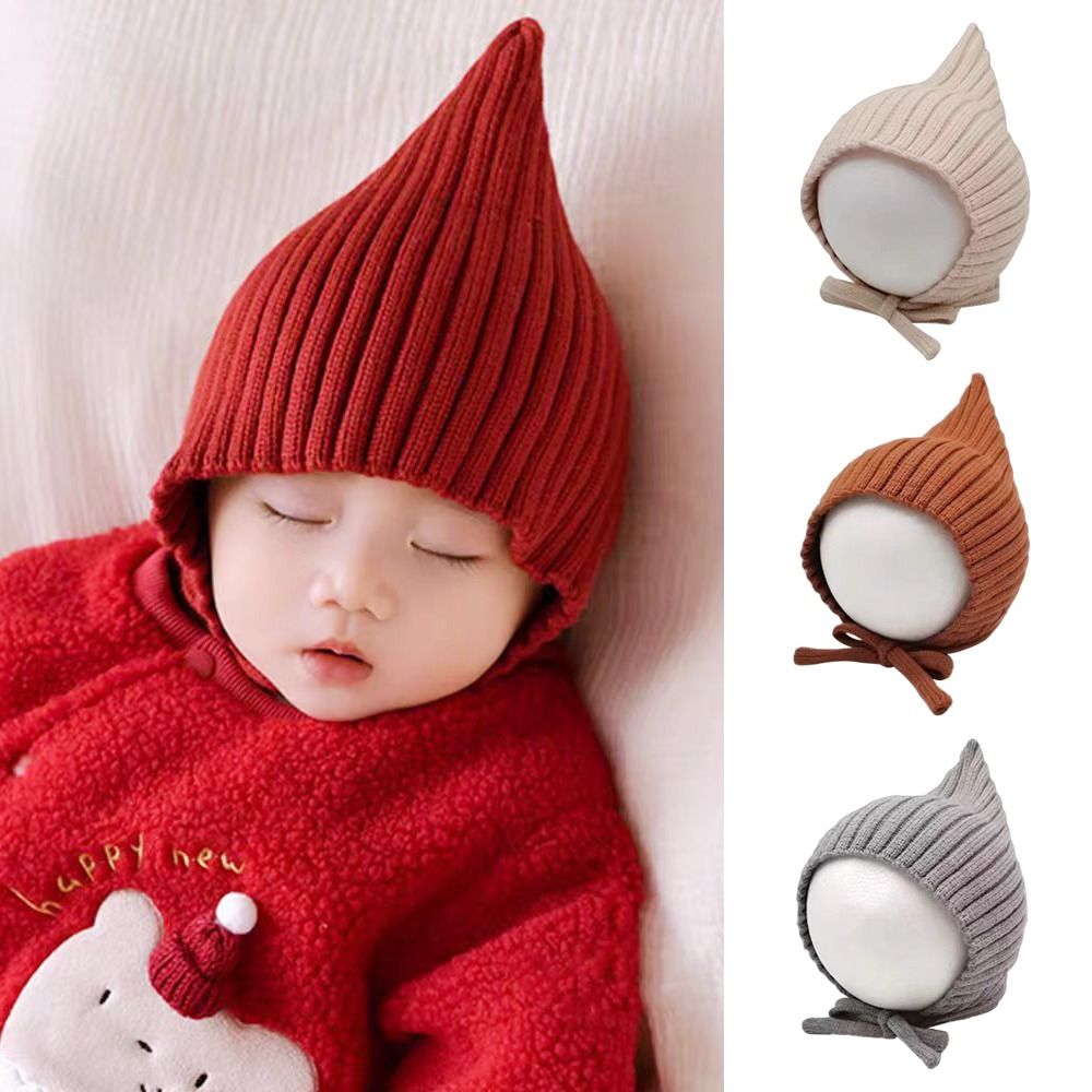 Cute Solid Color Baby Hat Wint - Infant Beanie Hat With Ears review and price