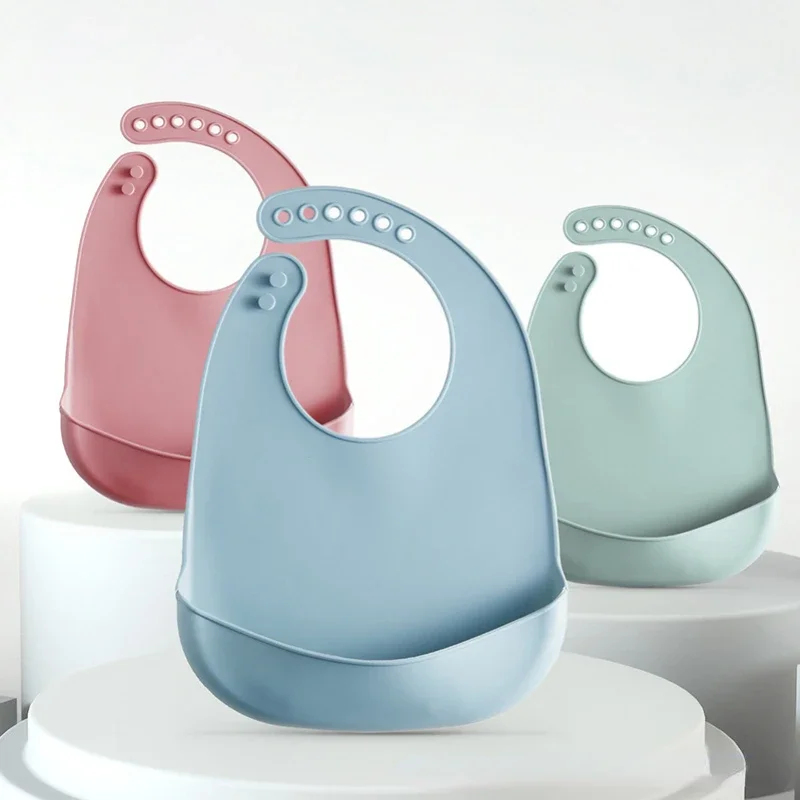 1-4Pcs Baby Bib Adjustable Wat - Waterproof Baby Bibs Silicone review and price