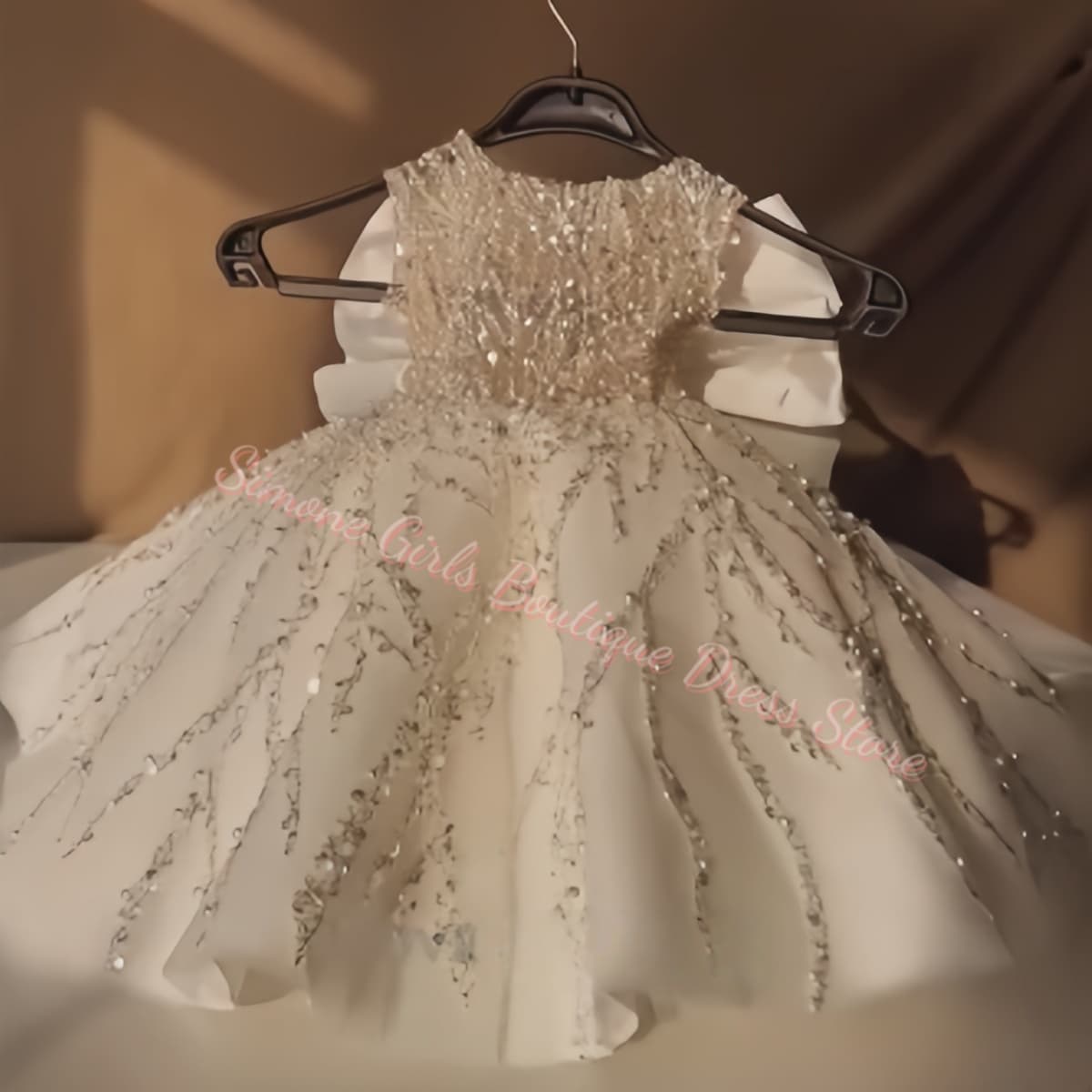 Flower Girl Dress Luxury Beade - Toddler Girl Tulle Party Dress review and price