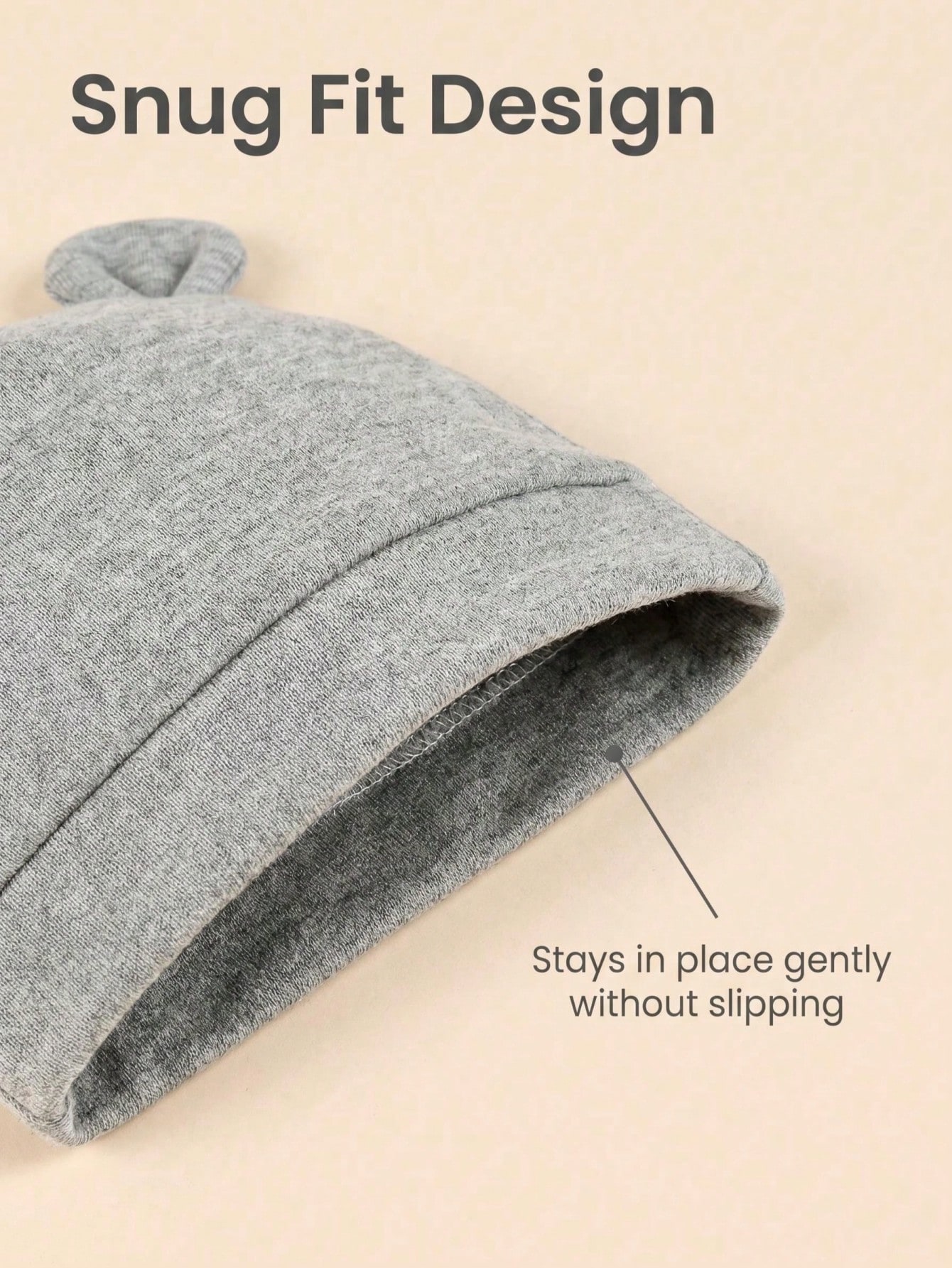 3-Pack Newborn Solid Color Sin - Infant Beanie Hat With Ears review and price