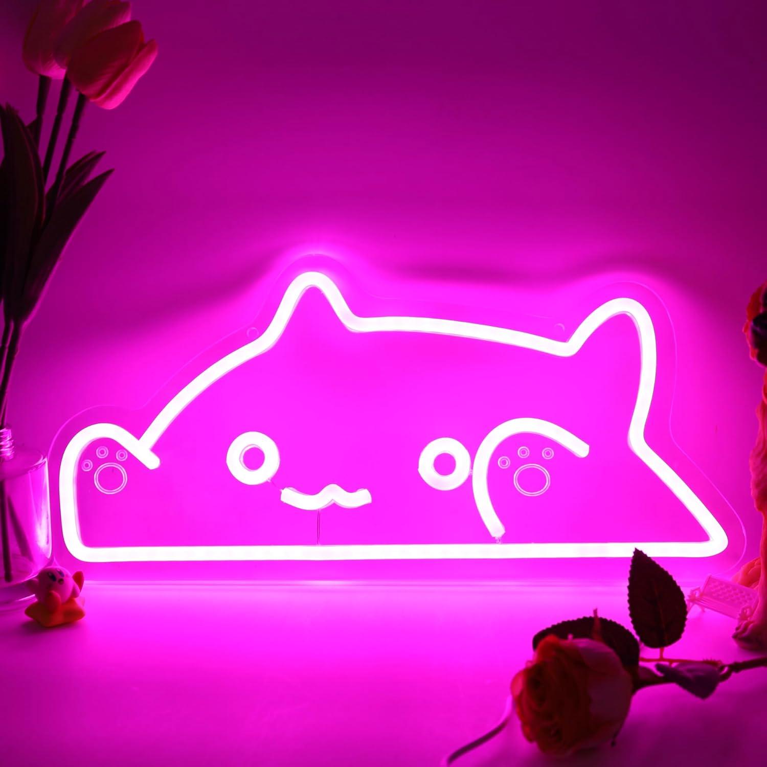 Cat Neon Sign Animal USB Dimma - Nursery review and price