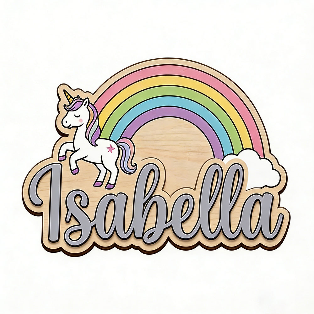 Unicorn & Pastel Rainbow Custo - Nursery review and price