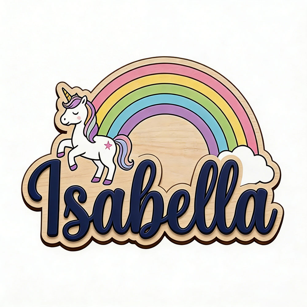 Unicorn & Pastel Rainbow Custo - Nursery review and price