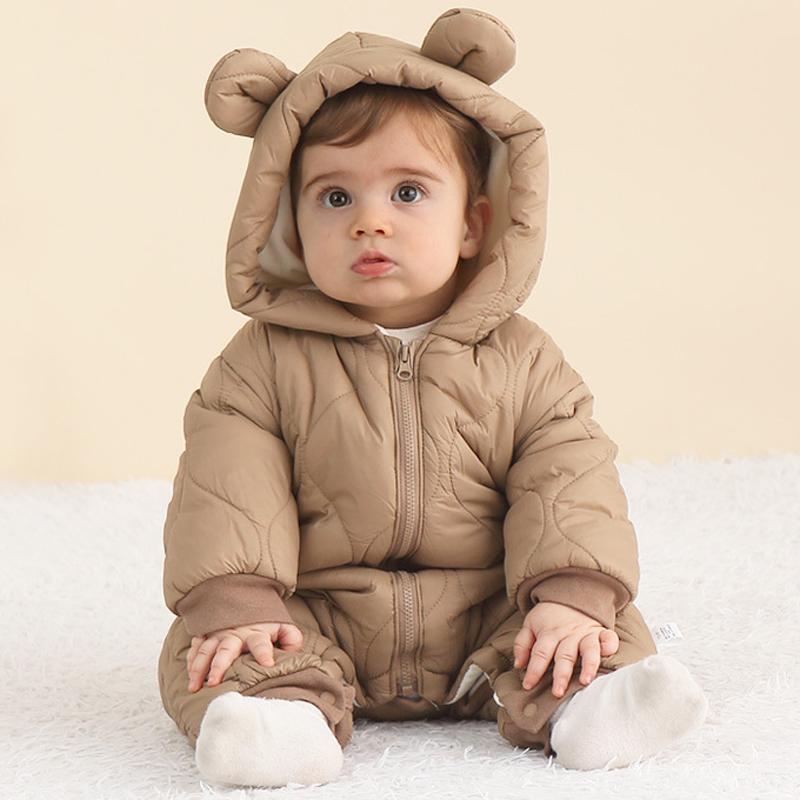 Newborn Baby Romper Winter Thi - Cotton Baby Onesies Zipper review and price