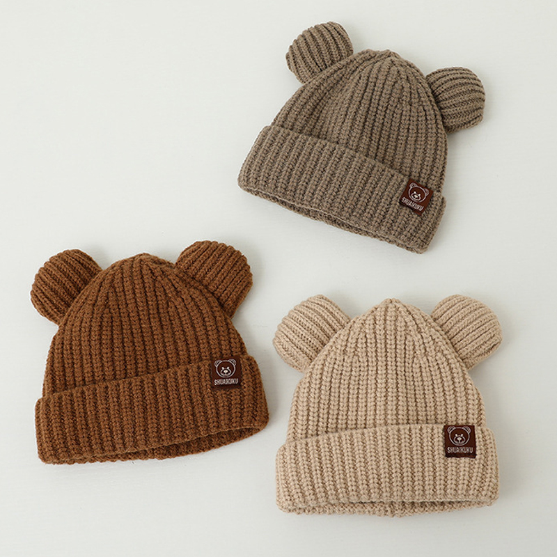Bear Baby Winter Hat Cartoon E - Infant Beanie Hat With Ears review and price