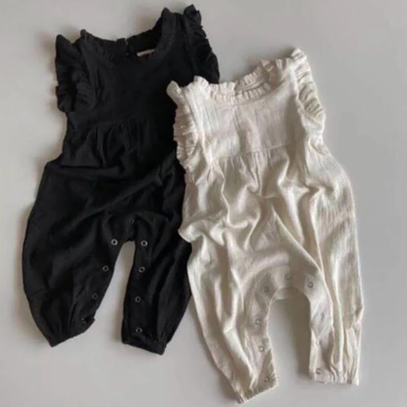 MILANCEL Summer Baby Rompers   - Baby Summer Linen Sleeveless Jumpsuit review and price