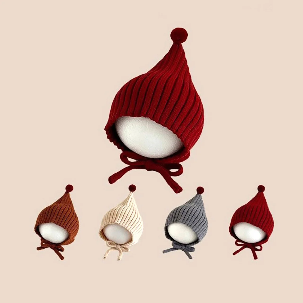 Winter Baby Knit Hat Cute Soli - Infant Beanie Hat With Ears review and price