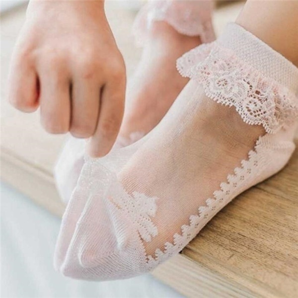 Cute Lace Floral Net Baby Sock - Unisex Baby Socks Non Slip review and price