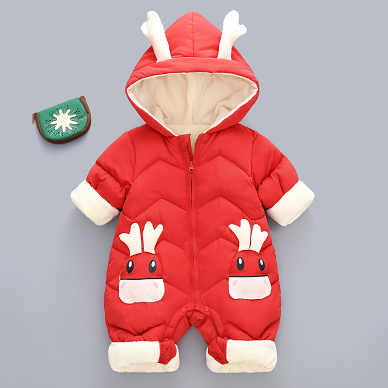 1-3Y Infant Thick Velvet Rompe - Cotton Baby Onesies Zipper review and price