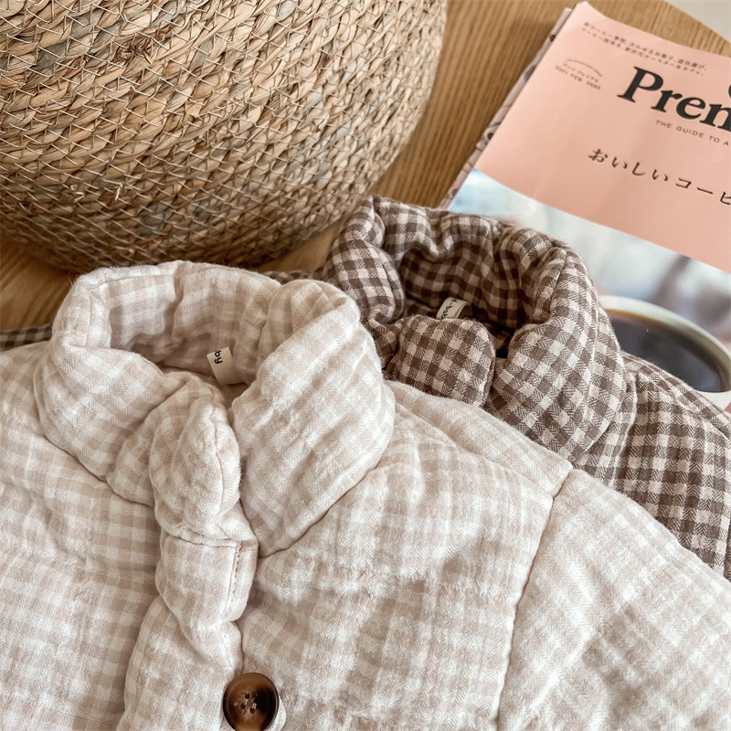Kids Gingham Plaid Quilted Jac - Toddler Boy Winter Fleece Jacket review and price