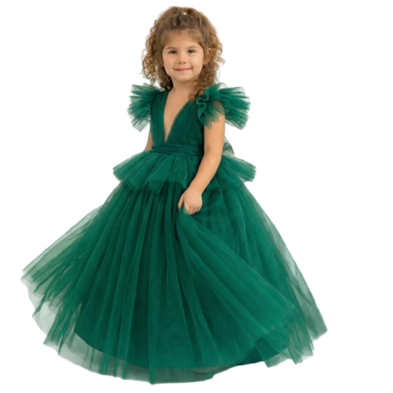 Emerald Green Tulle Toddler Dr - Toddler Girl Tulle Party Dress review and price