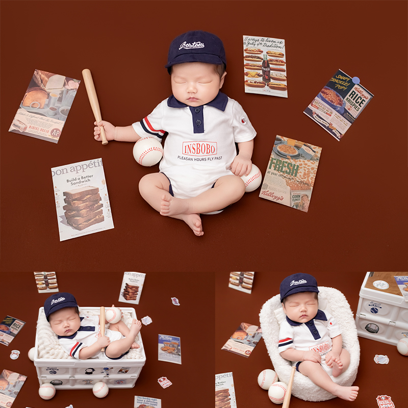 Sport Baseball Theme Newborn B - Infant Photography Props Outfit review and price