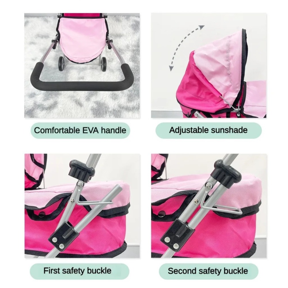 Doll Stroller for Kids Foldabl - Lightweight Foldable Baby Stroller Compact review and price