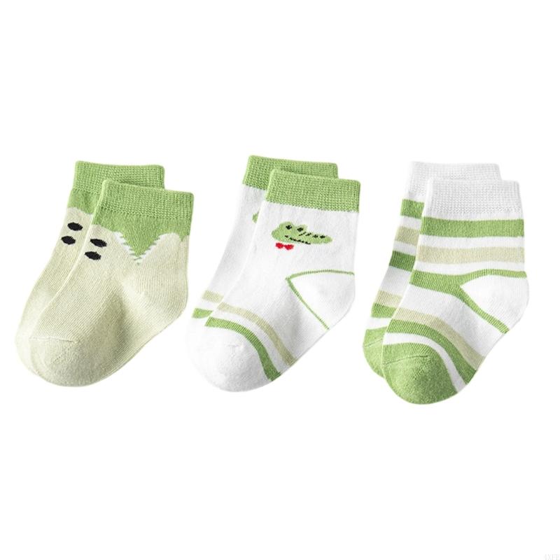  3 Pairs Baby Cotton Socks Non - Unisex Baby Socks Non Slip review and price