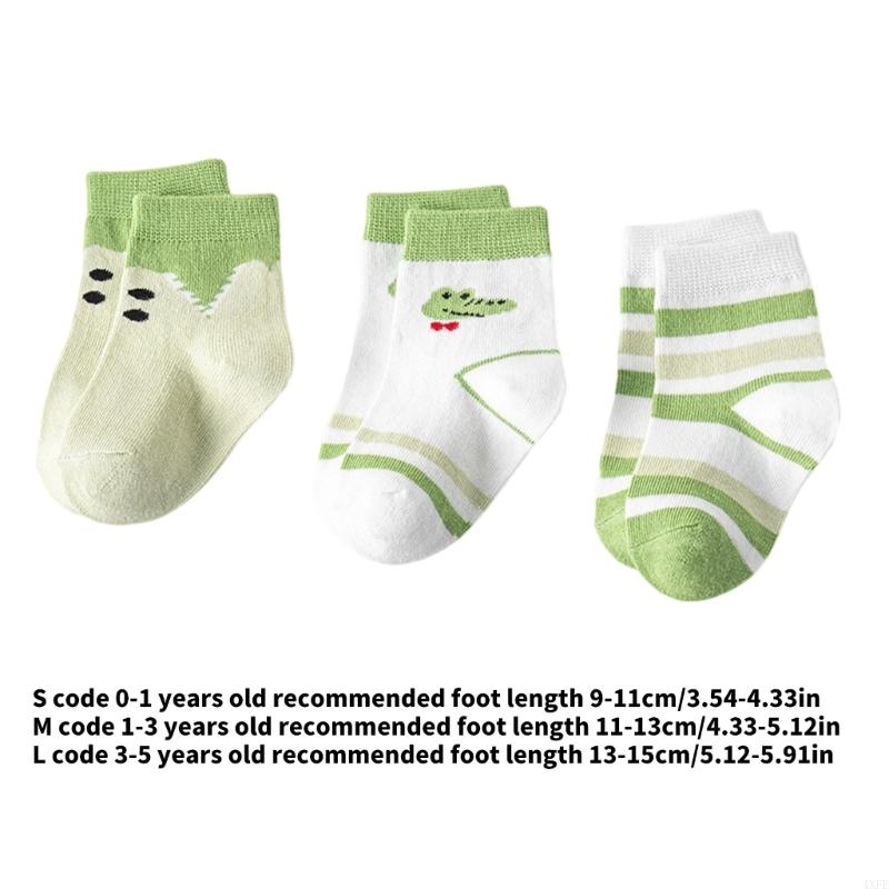  3 Pairs Baby Cotton Socks Non - Unisex Baby Socks Non Slip review and price